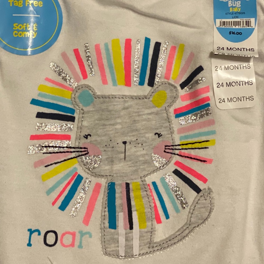 Lion 🦁 onesie bodysuit 24m tulle sleeve